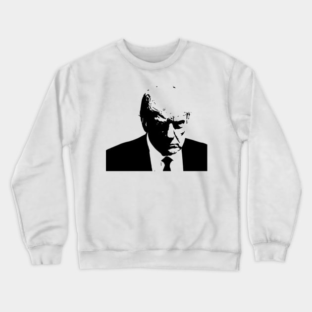 Trump Mugshot 2023 Crewneck Sweatshirt by Que Rico